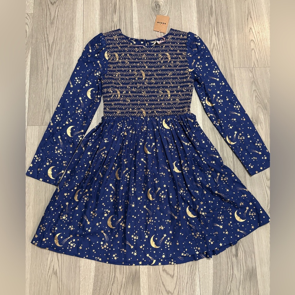Mini Boden Starry Night Dress NWT Size 12
